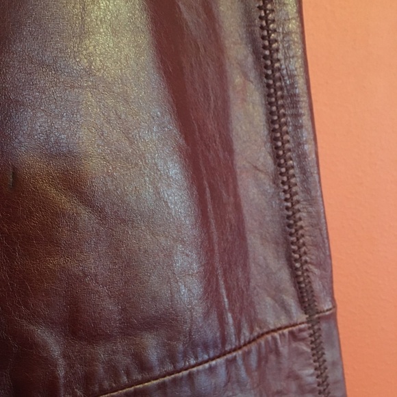 GAP Leather high waist midi pencil skirt size 14 - Picture 4 of 8